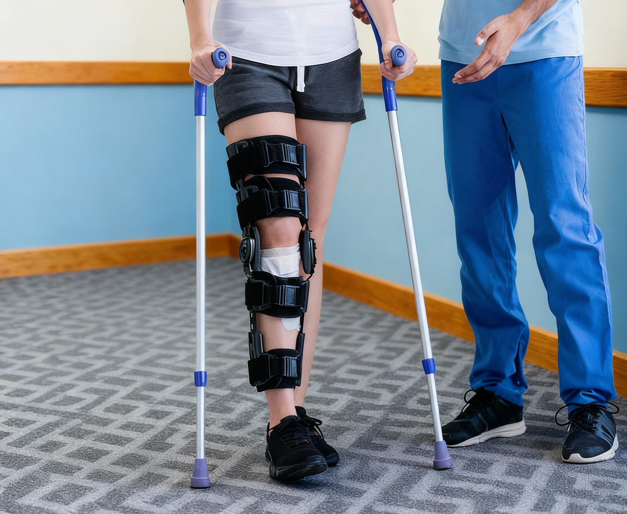 Man meeting with a physiatrist in a medical office