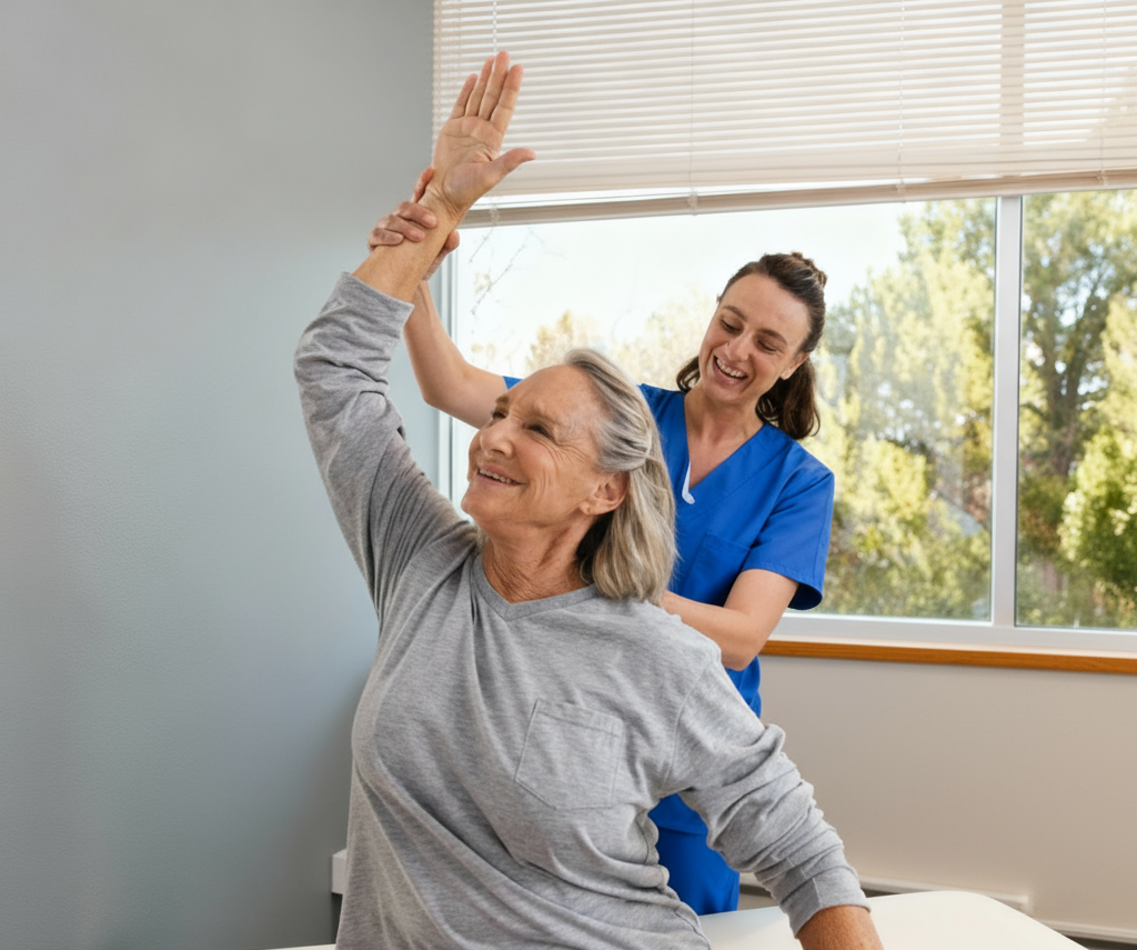Physiatrist clinic waiting area for patients